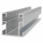 Aluminium profile for lateral pre-assembled fixing.