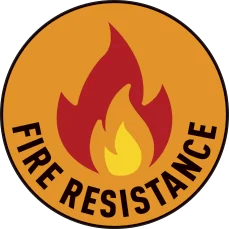Approved for Fire resistance