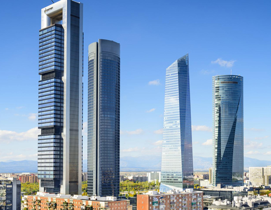 BANKENVIERTEL VON MADRID - Madrid (Spanien)
