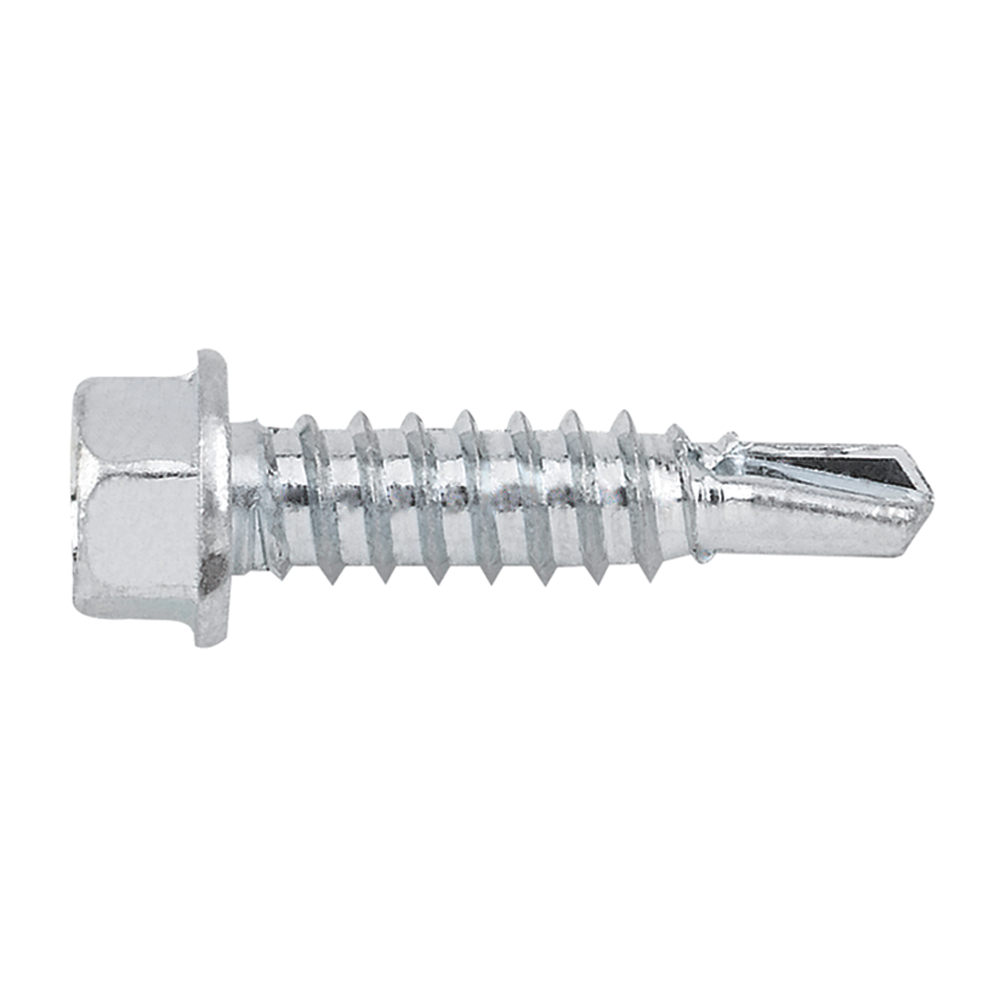 DIN-7504-K RE - Self-drilling screw with reduced drill point and 8 mm hexagonal head. 