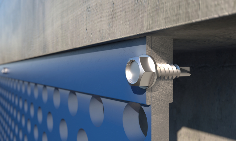 AUTO BIMETAL - Bimetal, stainless steel,  self-drilling screw for beam with hexagonal head. 
