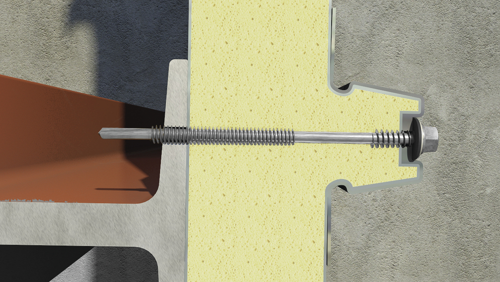 PS 5 - Self-drilling screw with hexagonal head for sandwich panels. 