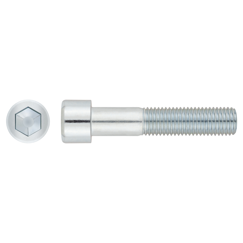 DIN-912 - Metric screw with Allen head 8.8. Zinc-plated. 