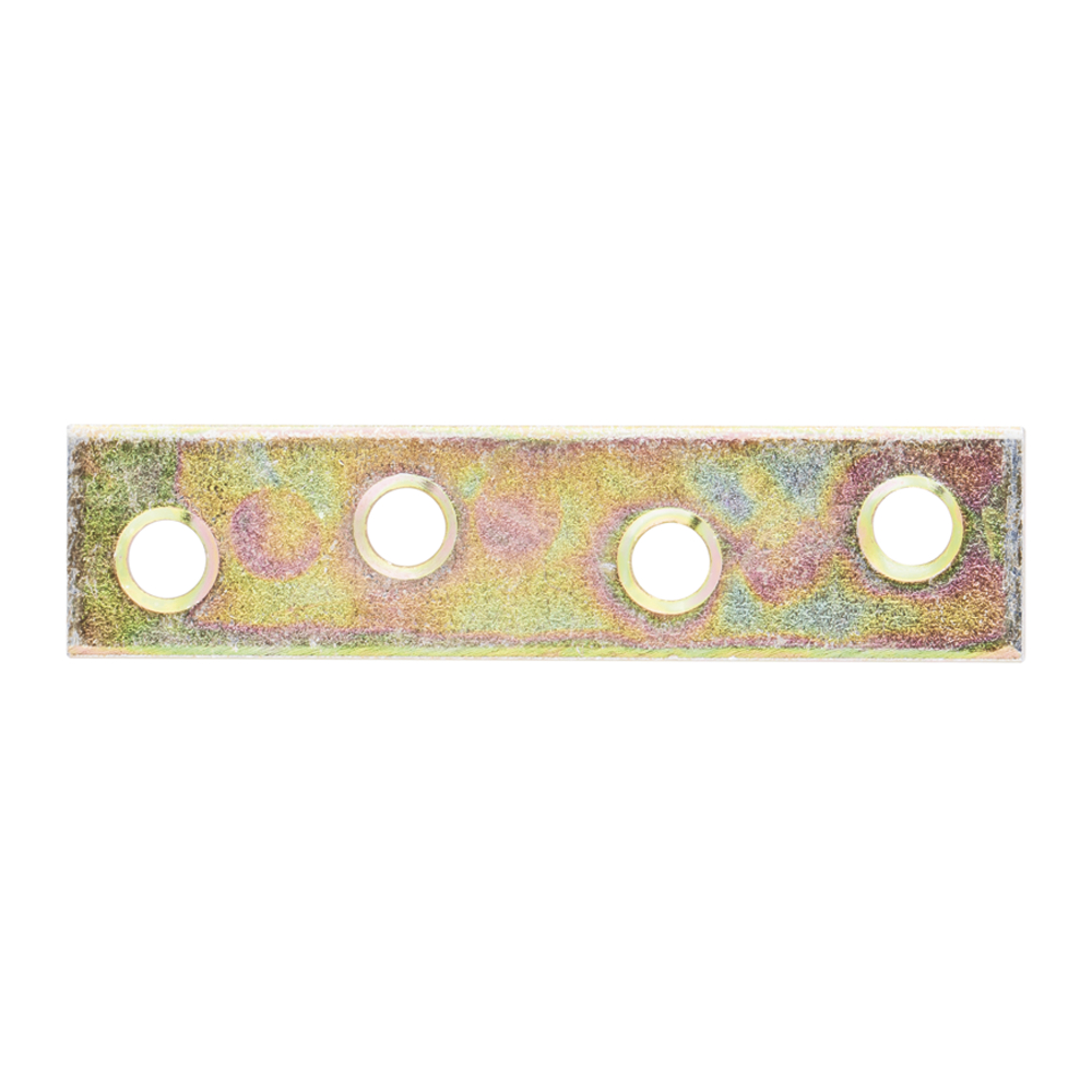 PT-OB - Yellow zinc-plated with beveled holes on both sides. 