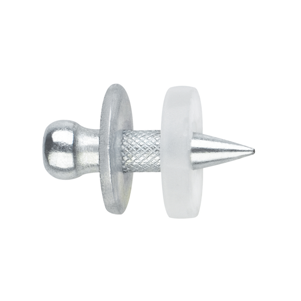 FP-CGD 12 - Knurled nails with 12 mm metal and plastic double washer. 