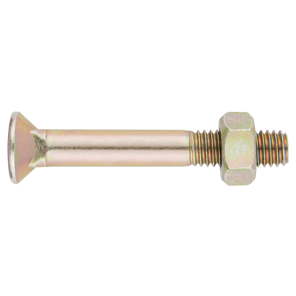 DIN-608 - Plow bolt with countersunk head 8.8. With nut. 
