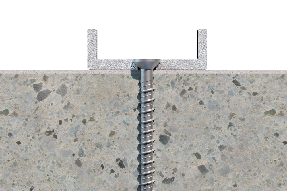 THA - Concrete screw anchor with ATLANTIS C3-H coating. Opt.1 ETA Assessed. 