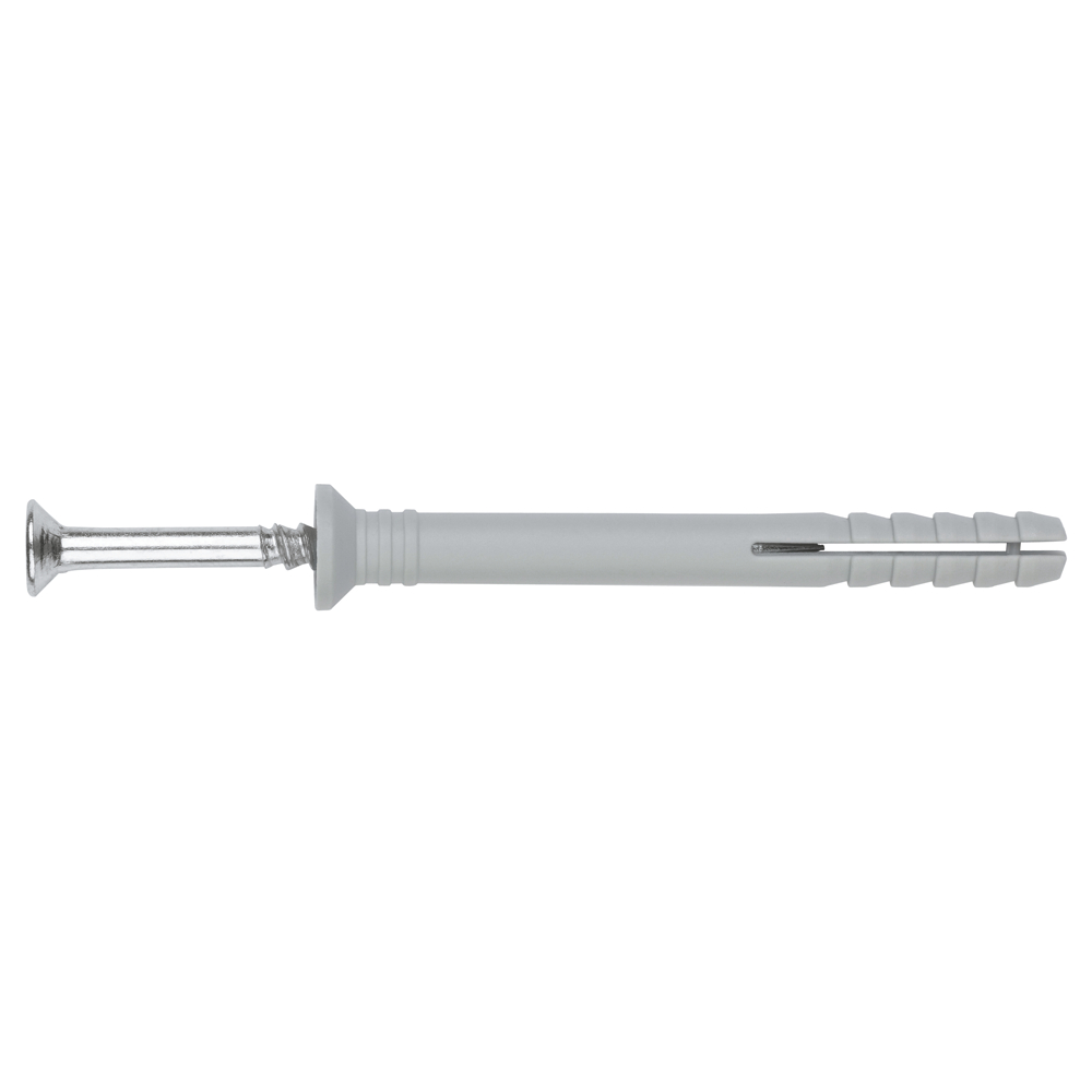 TC-A2 - Polyamide 6.6 Hammerfix plug. Preassembled saw-tooth screw. 