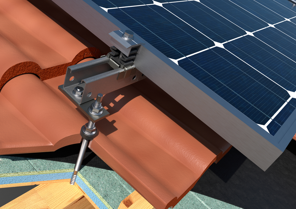 PMO - Accessoires réglables pour l'installation de panneaux solaires. 
