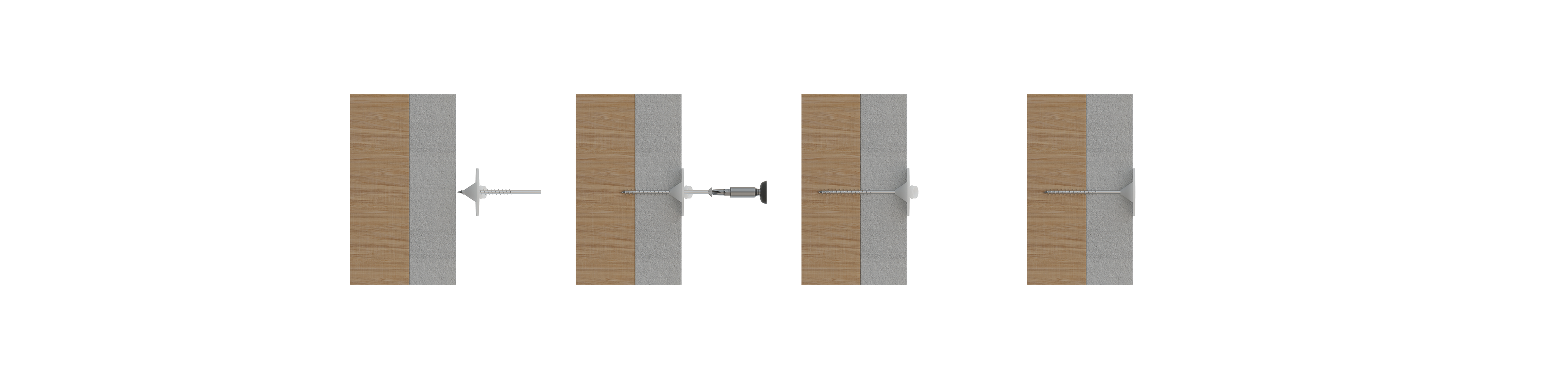 Instalación - AIS-W - Taco de fijación de paneles aislantes. Rosetón para uso con tornillo. 