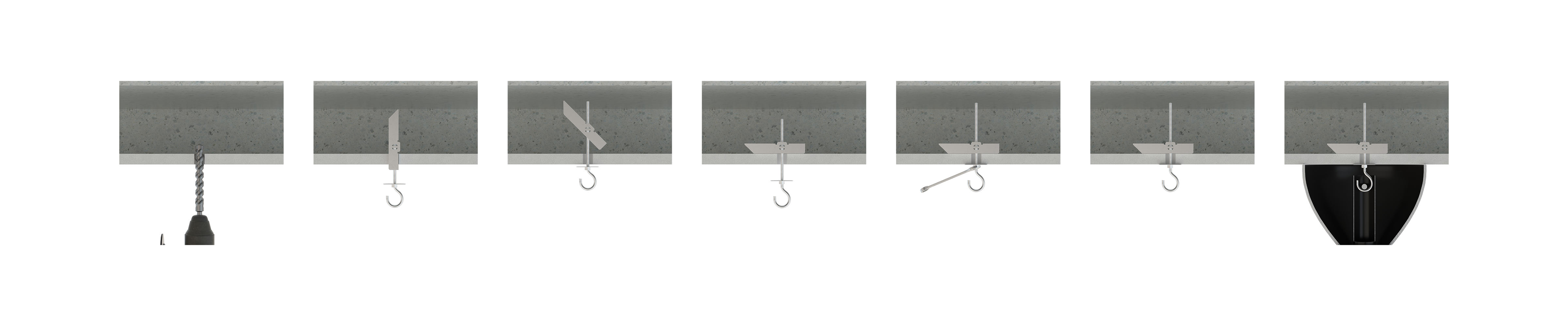 Instrucciones de instalación - BA-GA - Basculantes por gravedad para la fijación de elementos ligeros en falsos techos. 