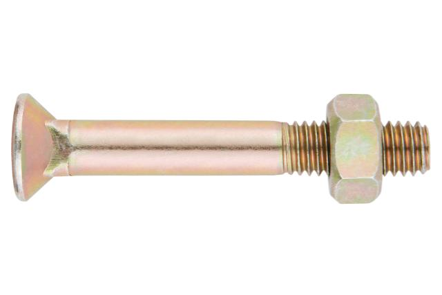 INDEX. A Perfect Fixing - DIN-608 Plow bolt with countersunk head 8.8. With nut