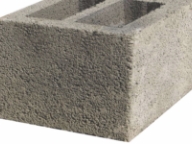 Vue détaillée de bloc de béton creux