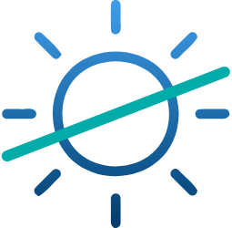 Pictogramme Ne pas exposer directement au soleil