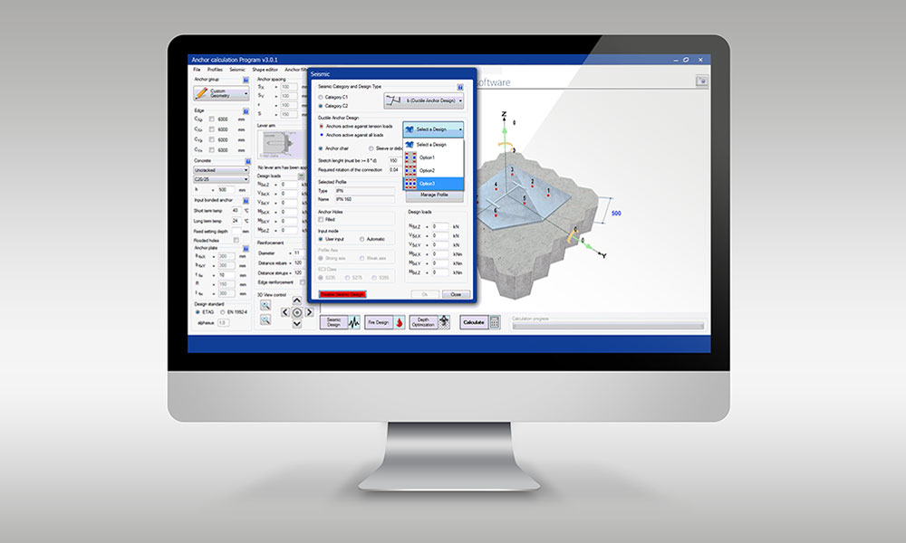 Pantalla escritorio software INDEXcal