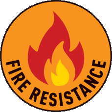 pictograma resistente a fuego