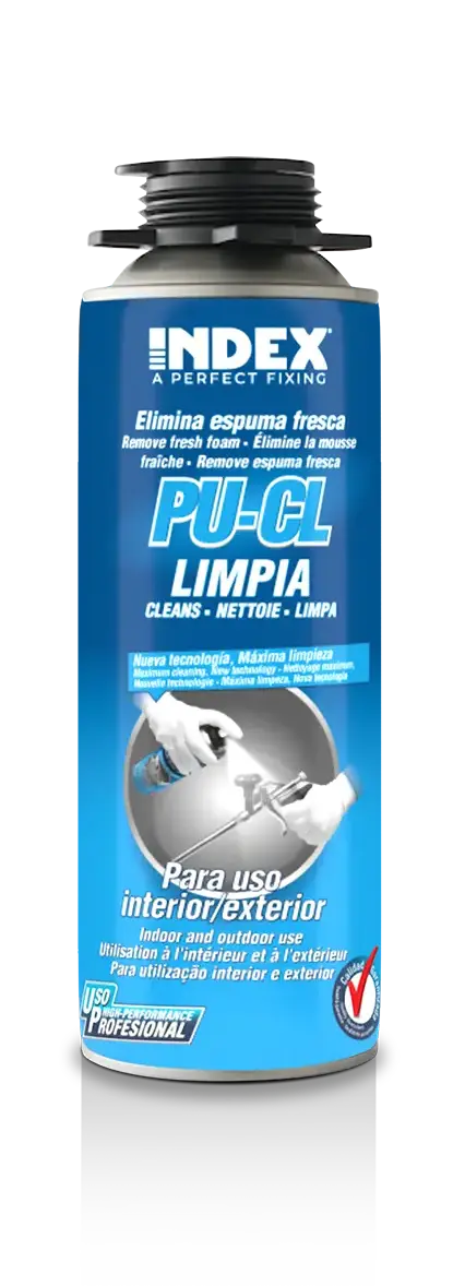 PU-CL. Detergente per schiuma fresca. Index.