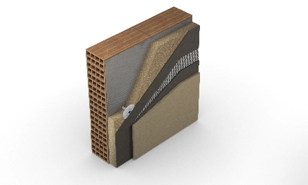 Expanded cork insulation plate