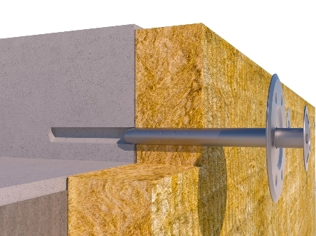 Installation de rondelle pour cheville métallique sur des surfaces molles