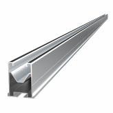 Aluminium profile for pre-assembled fixing.