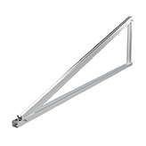 Pre-assembled closed aluminium triangle