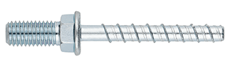 Ancoraggio TFM. Testa filettata maschio. Rivestimento zincato