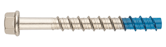 Ancrage TXE. Ancrage de fixation directe dans le béton. Homologué ETE Opt.1. Tête hexagonale avec pointe Bi-métal. Inoxydable A4.