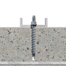 Schritt 6 des Einbaus des TFS-Betonschraubes