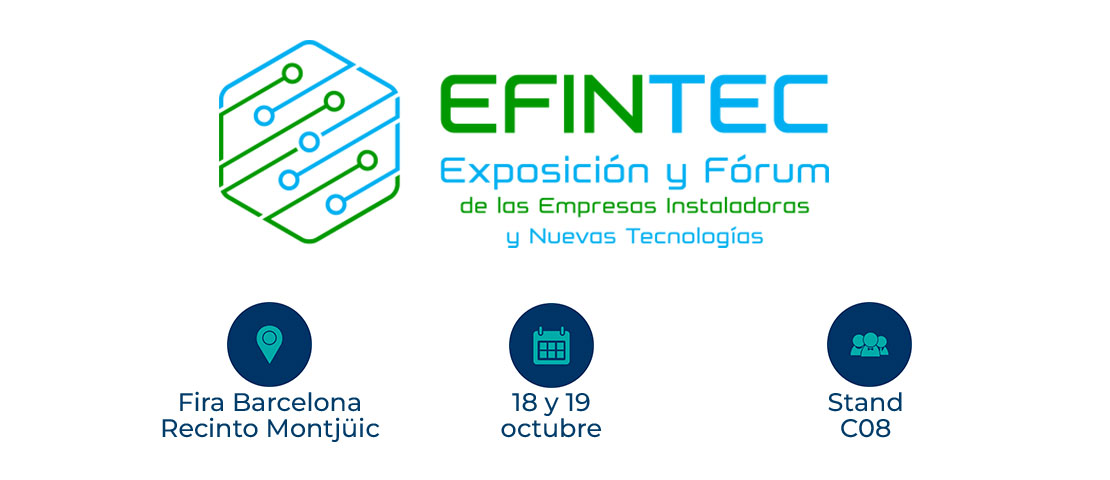 Te invitamos a Efintec, feria de referencia del sector de la instalación y energía solar que se celebrará los días 18 y 19 de octubre en Barcelona