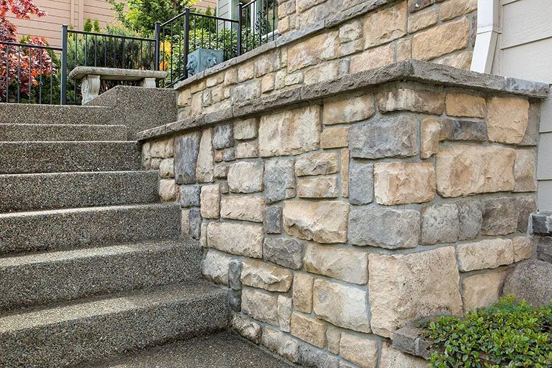 Fijacion de aplacados de piedra para revestimientos de fachada